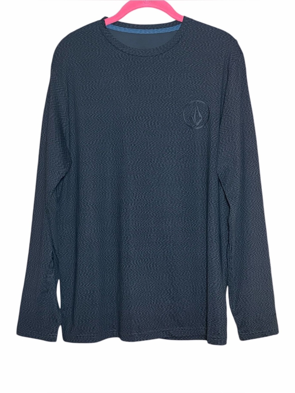 Volcom Men’s Gray Long Sleeve Surf Shirt Rash Guard UPF UV Protection